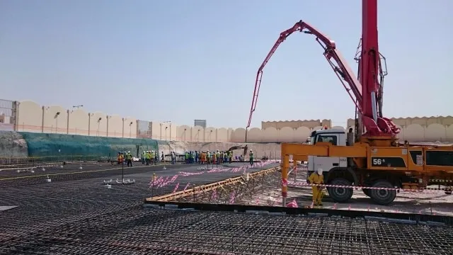صب الخرسانة بالمضخة، قطر