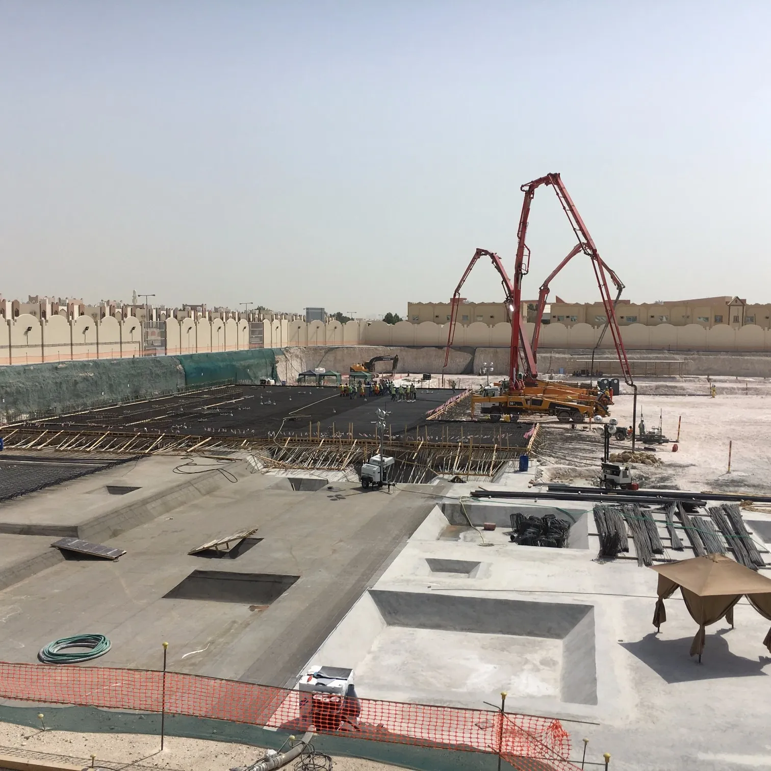 صب الخرسانة بالمضخة، قطر