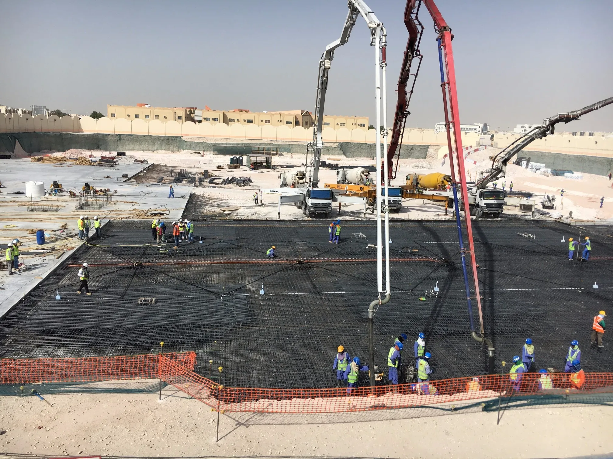صب الخرسانة بالمضخة، قطر