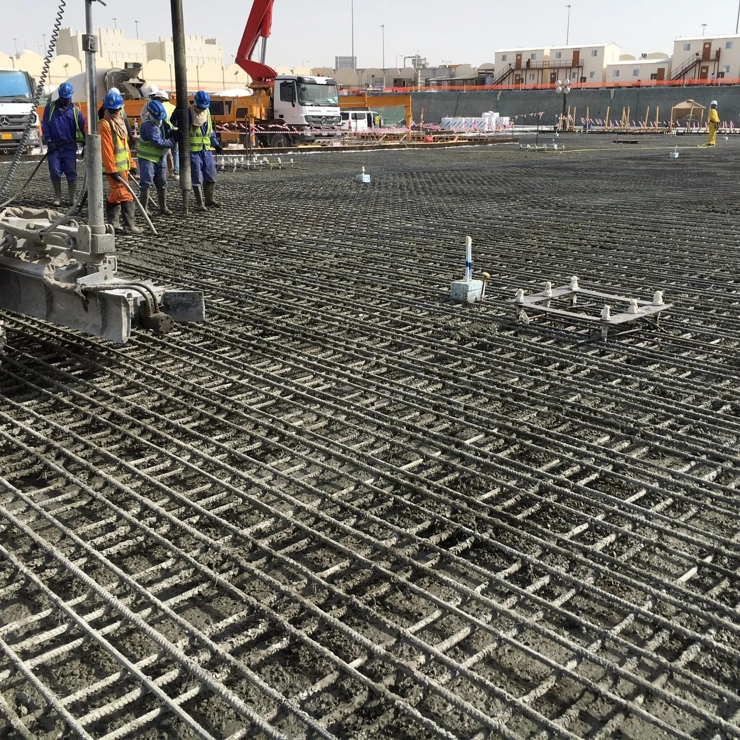 حديد تسليح أساسات لبشة، قطر