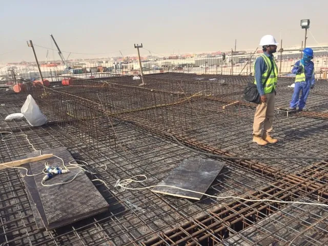 حديد تسليح أساسات لبشة، قطر