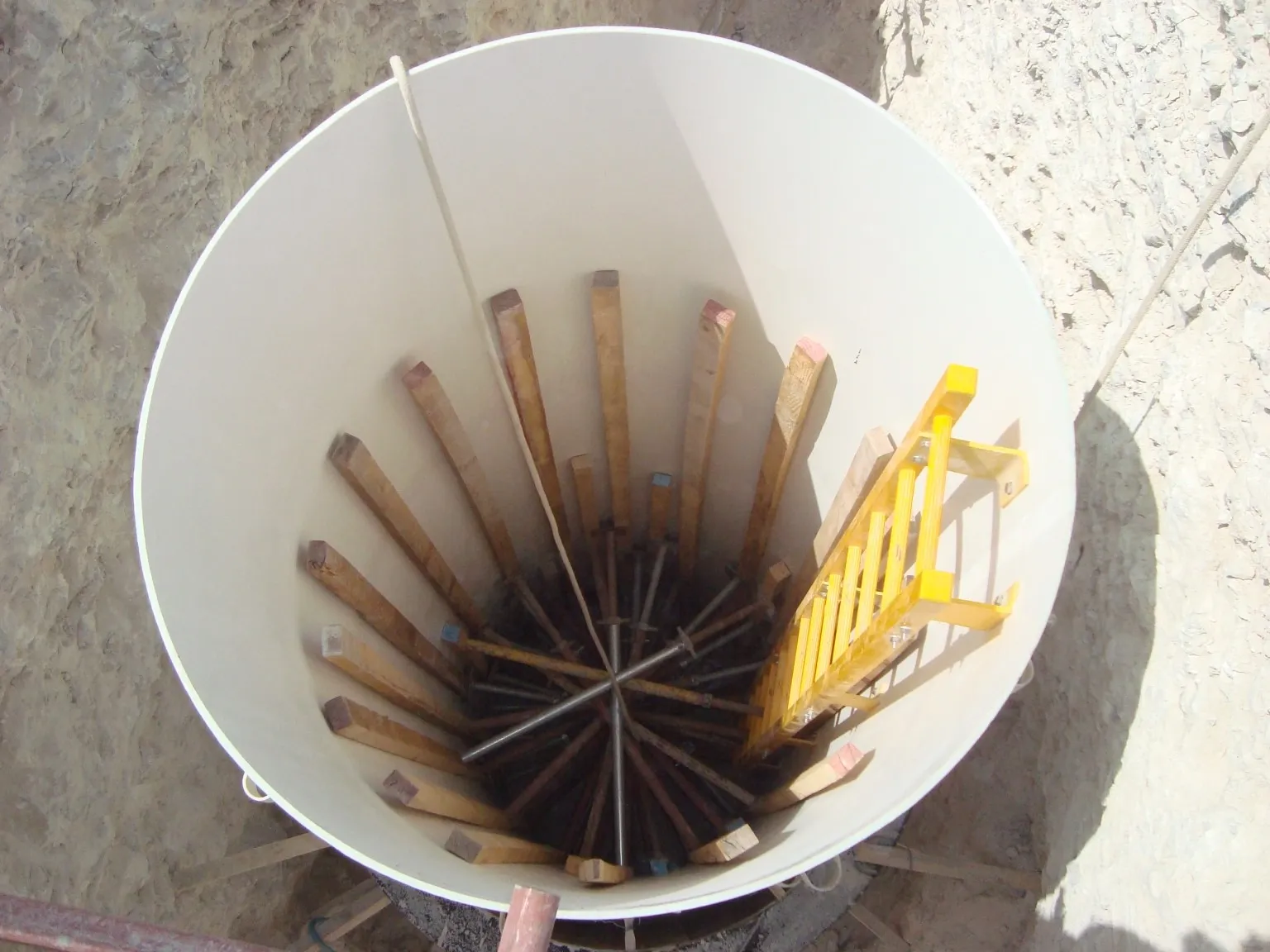 Manhole construction with GRP liner, Qatar