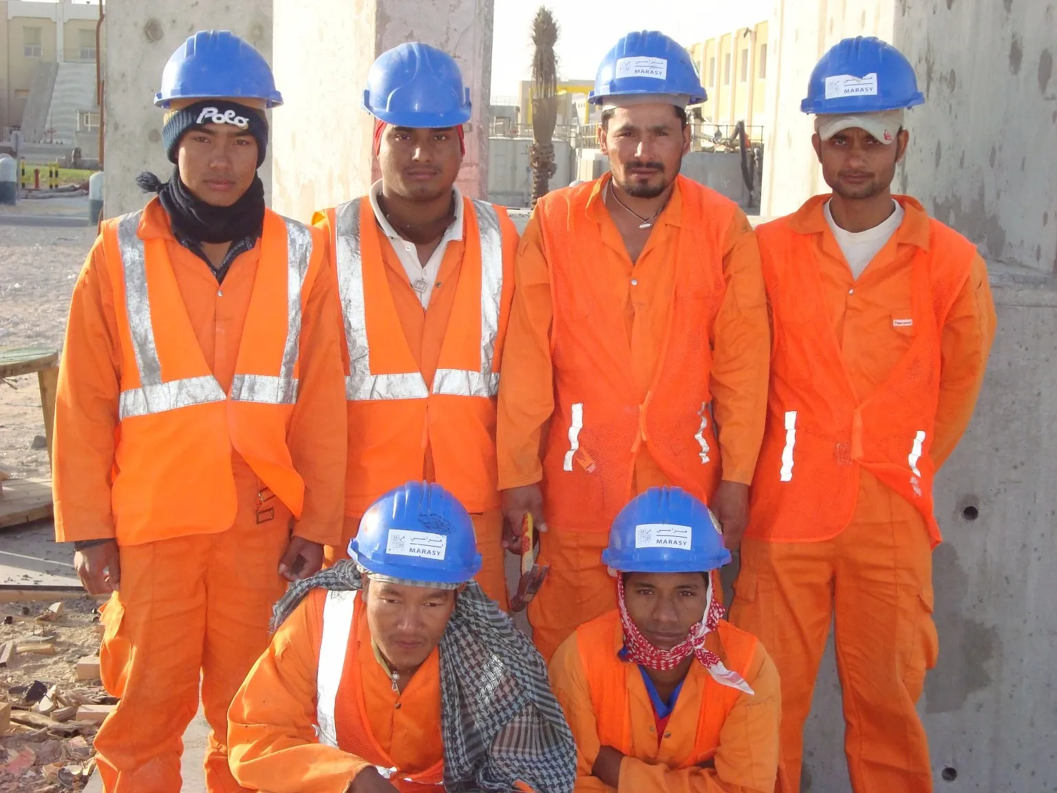 Damascino site team, Qatar