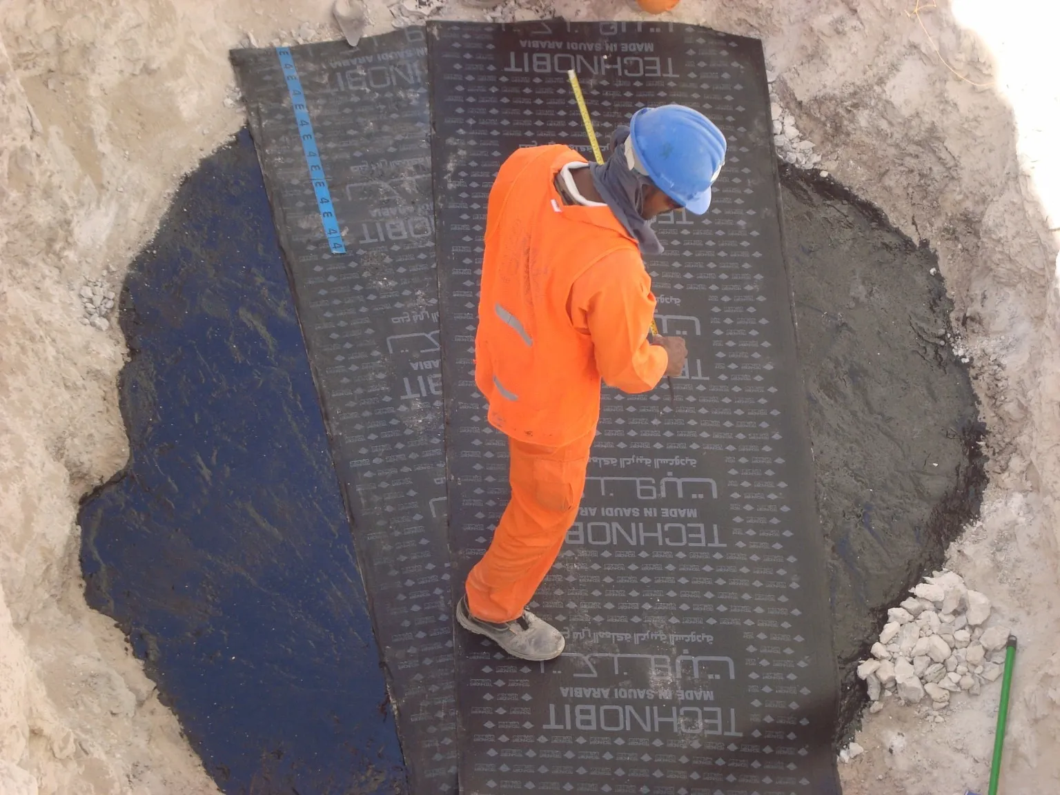 Waterproofing membrane for underground structures, Qatar