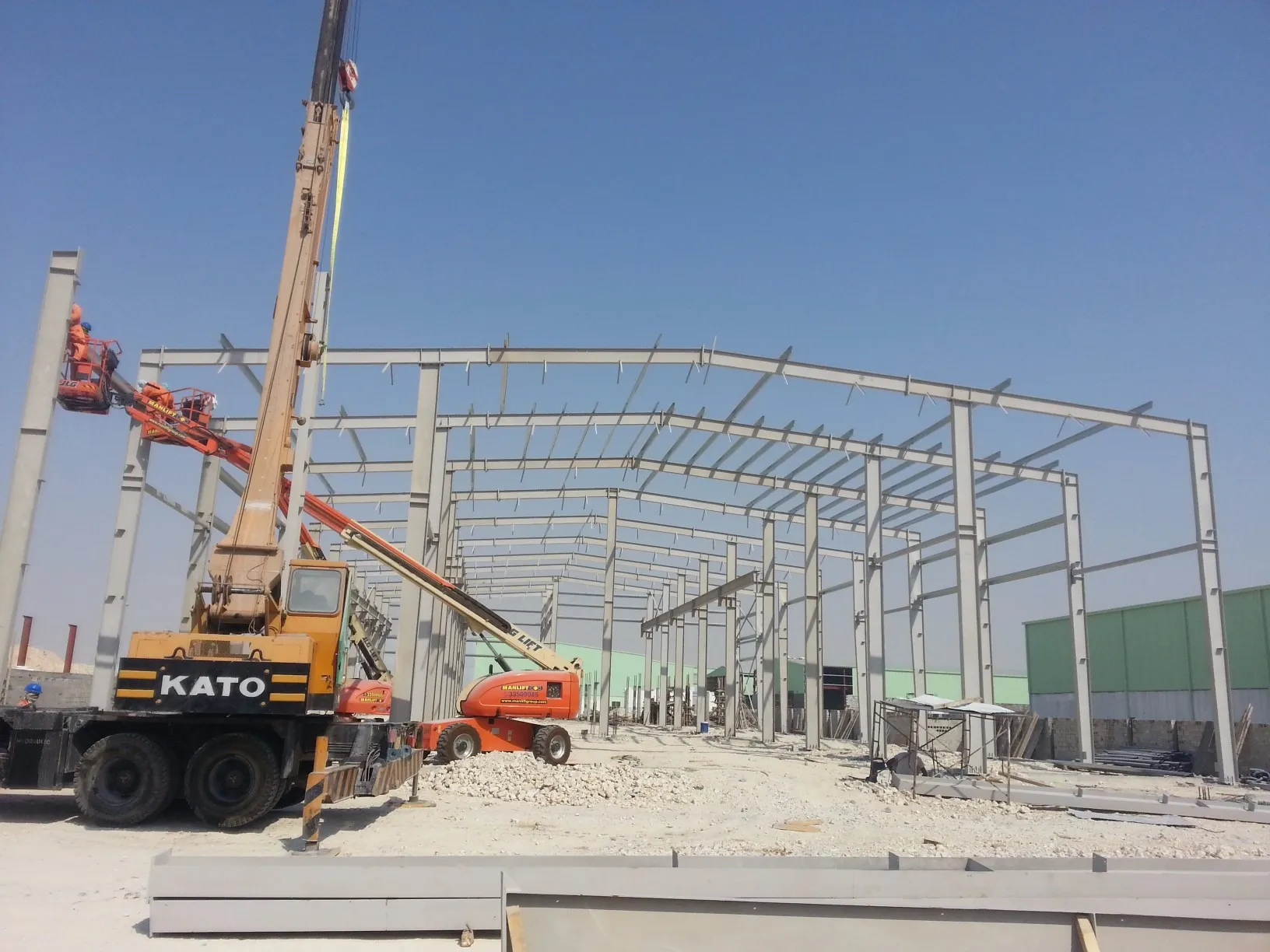 تركيب هيكل حديدي بإطارات بوابية، قطر