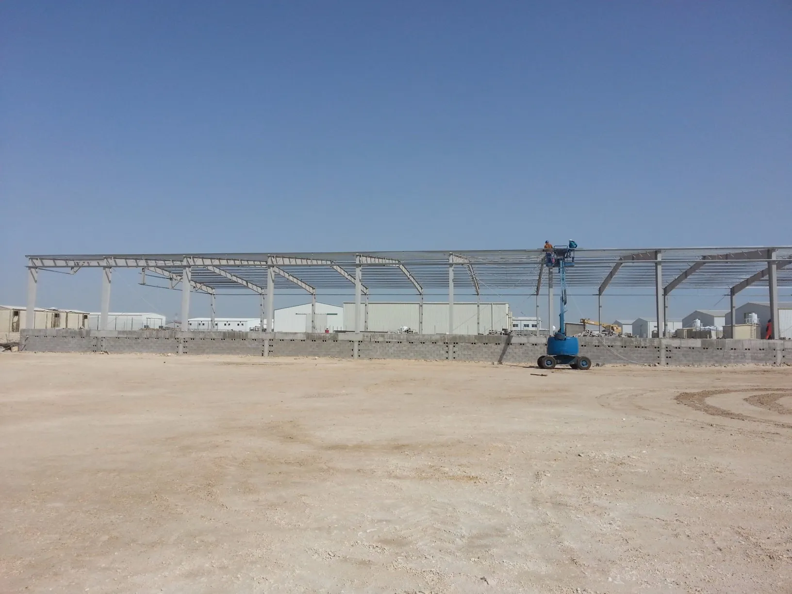تركيب هيكل حديدي بإطارات بوابية، قطر