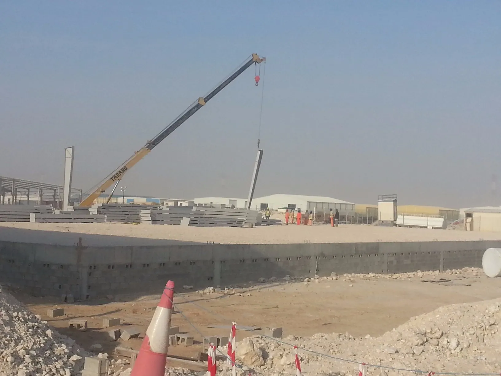 تركيب هيكل حديدي بإطارات بوابية، قطر