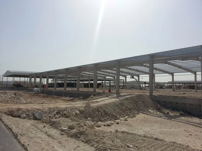 تركيب هيكل حديدي بإطارات بوابية، قطر