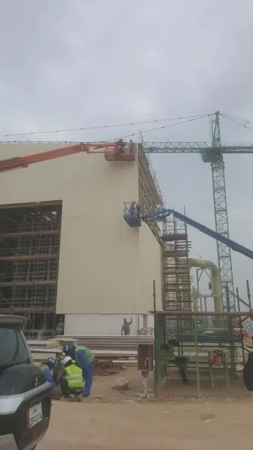 تركيب هيكل حديدي بإطارات بوابية، قطر
