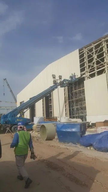 تركيب هيكل حديدي بإطارات بوابية، قطر
