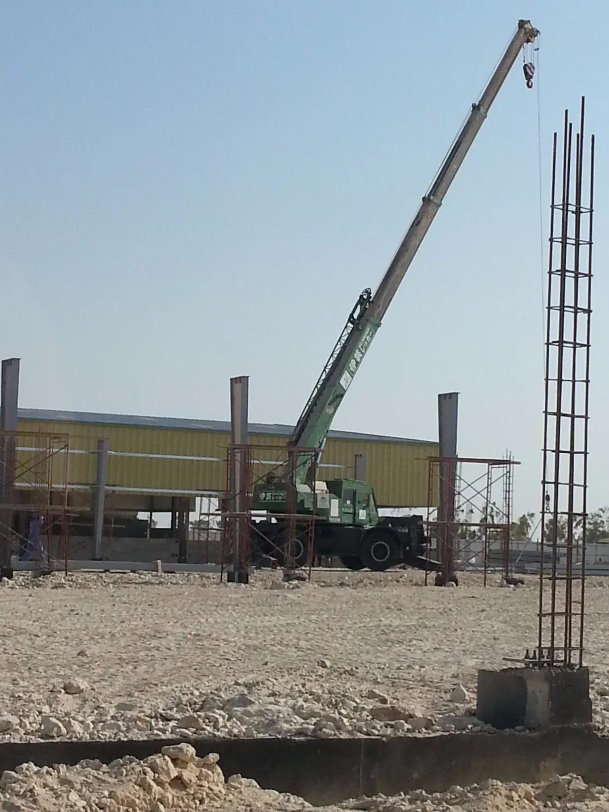 تركيب هيكل حديدي بإطارات بوابية، قطر